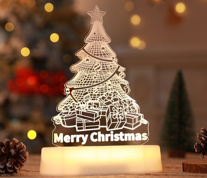Heat Grove 3D Acrylic Christmas Night Light with Base