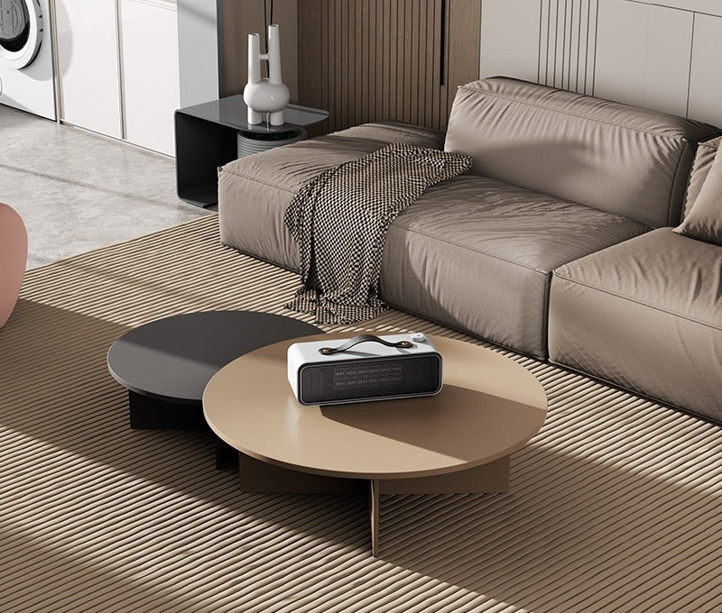 Slim horizontal ceramic desk heater