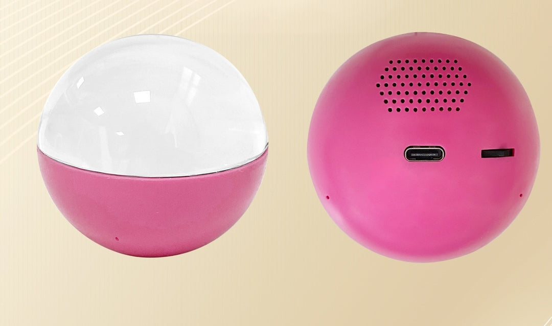 Crystal ball video player with photo