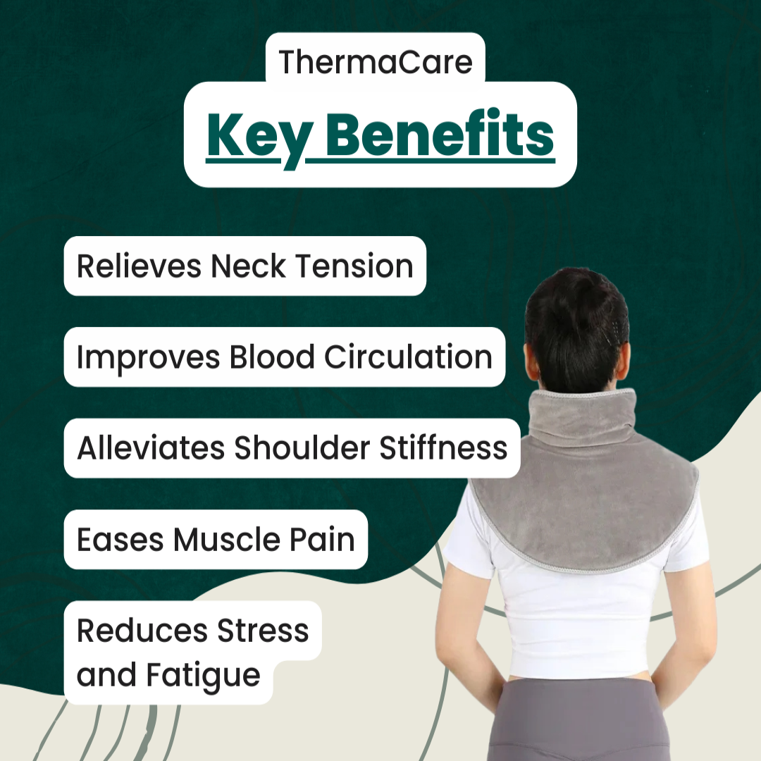 USB Heated Neck Wrap with Massage &amp; 3 Heat Settings – Heat Grove