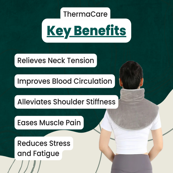 USB Heated Neck Wrap with Massage &amp; 3 Heat Settings – Heat Grove