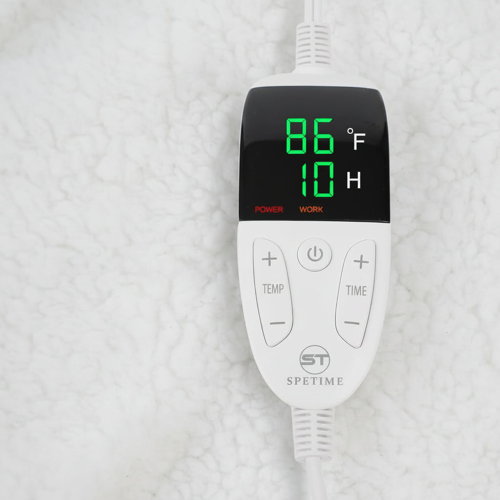 Wearable Electric Heated Blanket | Sherpa Hoodie Throw