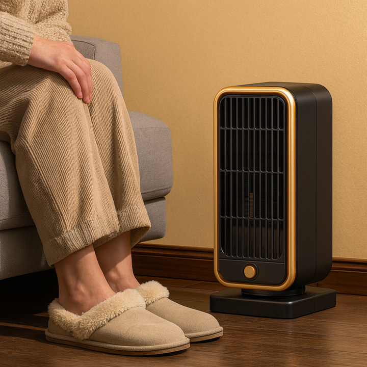 Heat Grove™ 500W Quiet Ceramic Mini Space Heater with Tip-Over Safety