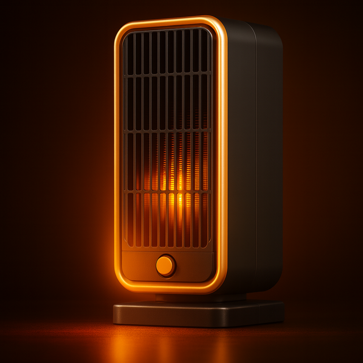 Heat Grove™ 500W Quiet Ceramic Mini Space Heater with Tip-Over Safety