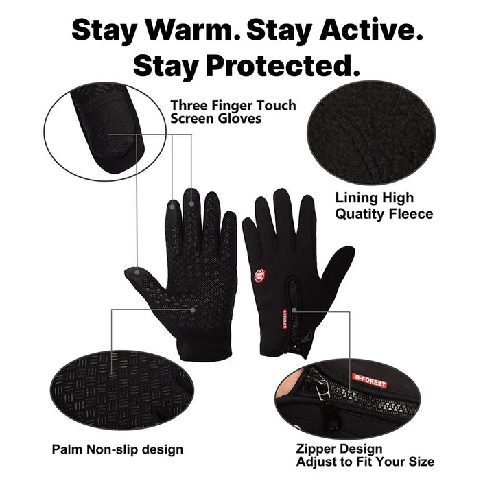 Heated Feeling Gloves Windproof Outdoor Thermal Wear