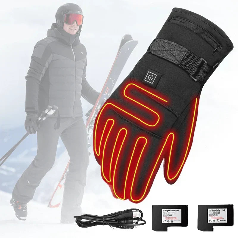 Waterproof Heated Gloves for Men &amp; Women with Touchscreen