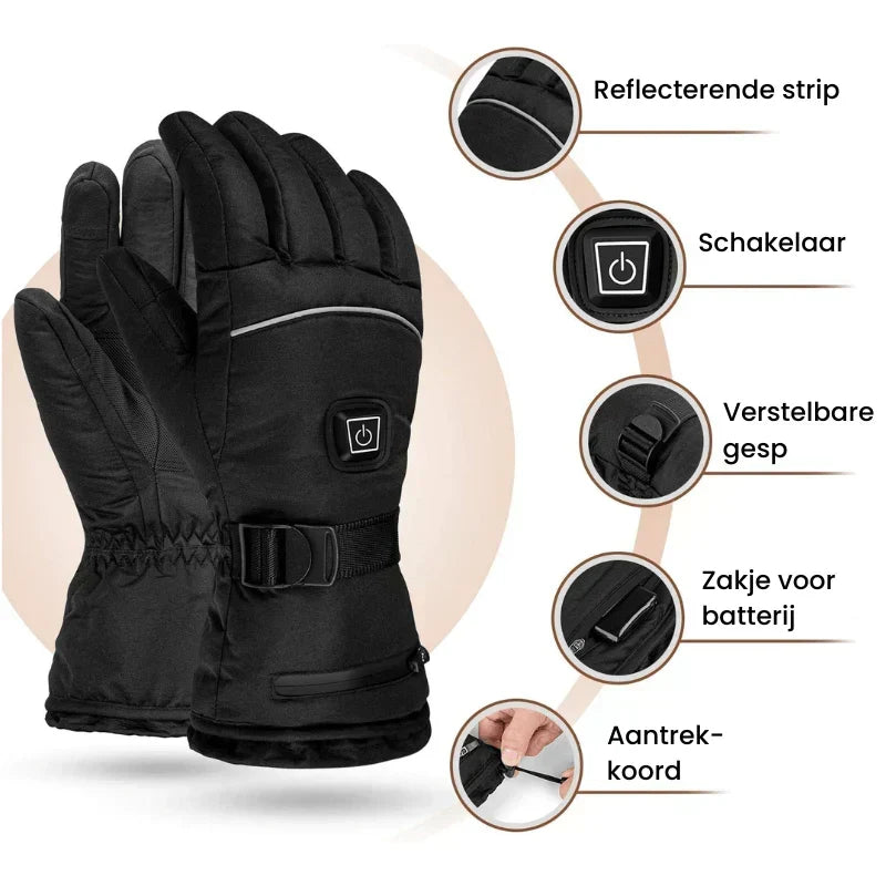 Waterproof Heated Gloves for Men &amp; Women with Touchscreen