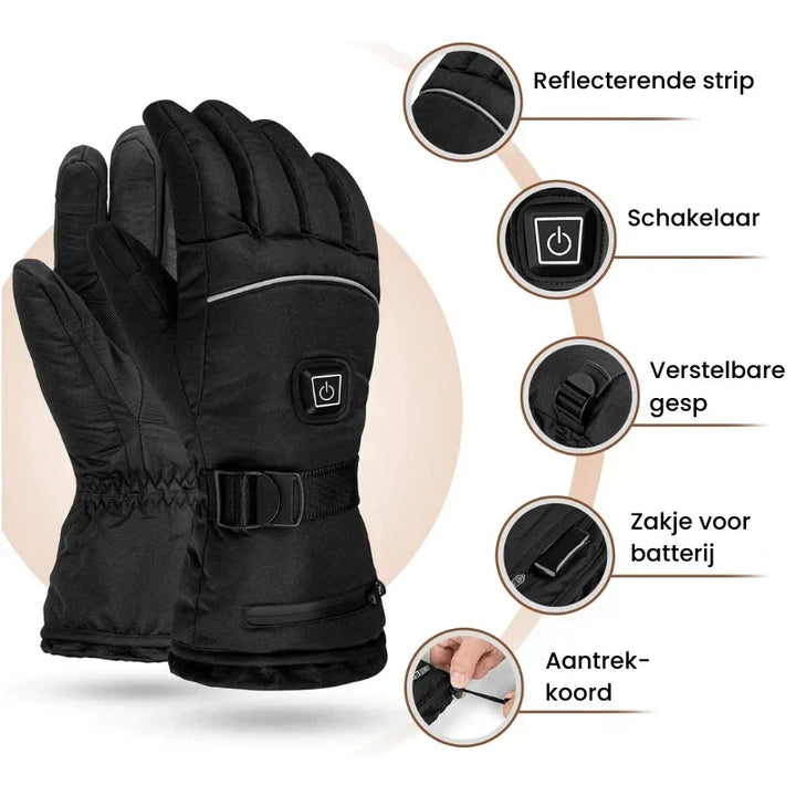 Waterproof Heated Gloves for Men &amp; Women with Touchscreen