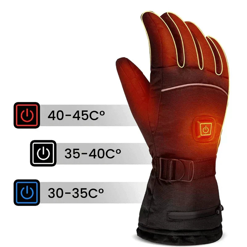 Waterproof Heated Gloves for Men &amp; Women with Touchscreen