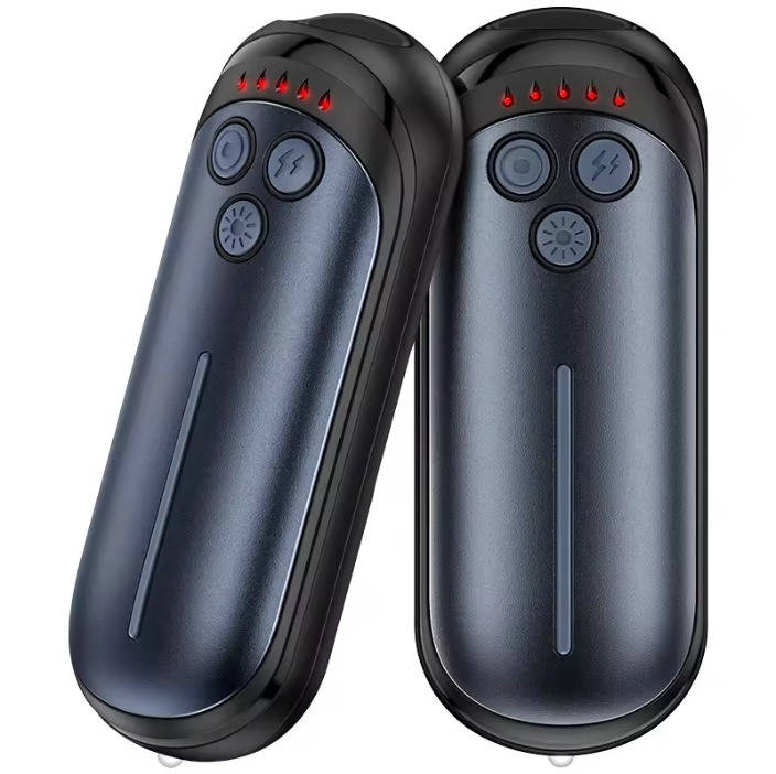 Electric Hand Warmer 2-Pack | 6000 mAh Battery with 5 Levels | AI Chip, Up to 15 Hours of Heat, USB Rechargeable