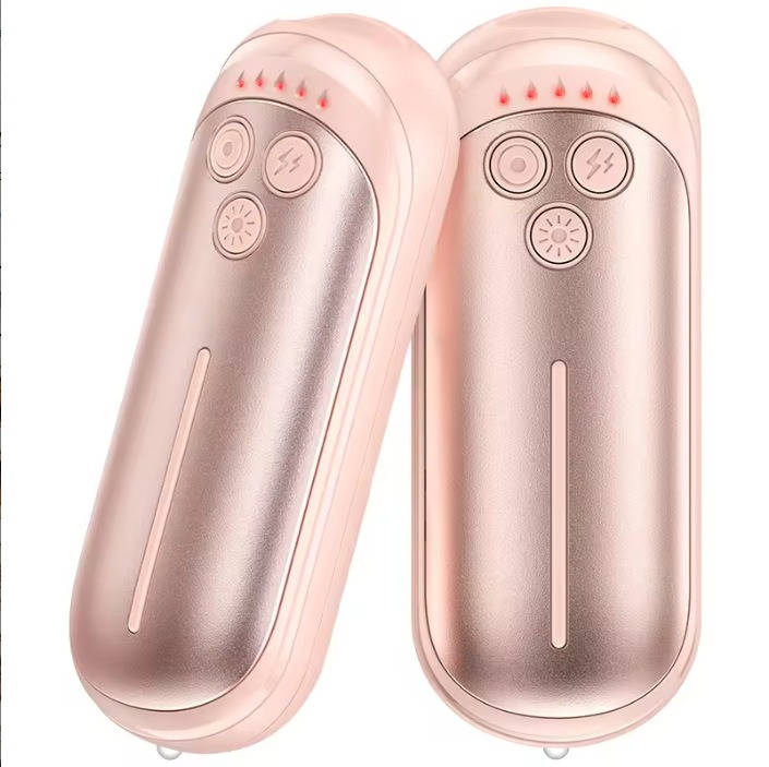 Electric Hand Warmer 2-Pack | 6000 mAh Battery with 5 Levels | AI Chip, Up to 15 Hours of Heat, USB Rechargeable