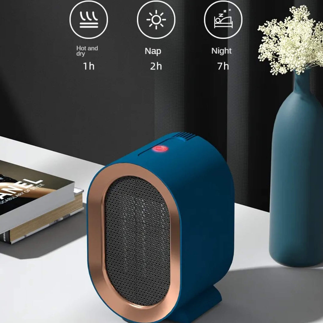 Heat Grove™ Ceramic Desk Space Heater with Thermostat and 2 Heat Modes