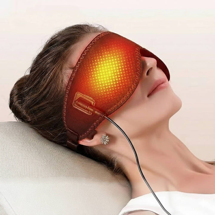 USB Heated Eye Mask With 3 Heat Levels and Auto Shutoff