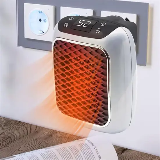 Heat Grove™ 800W Ceramic Space Heater with Timer, Heats 350 Sq Ft Fast