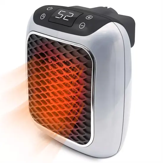 Heat Grove™ 800W Ceramic Space Heater with Timer, Heats 350 Sq Ft Fast