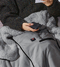 Heat Grove™ Women's Hooded Heated Blanket with Side Pockets