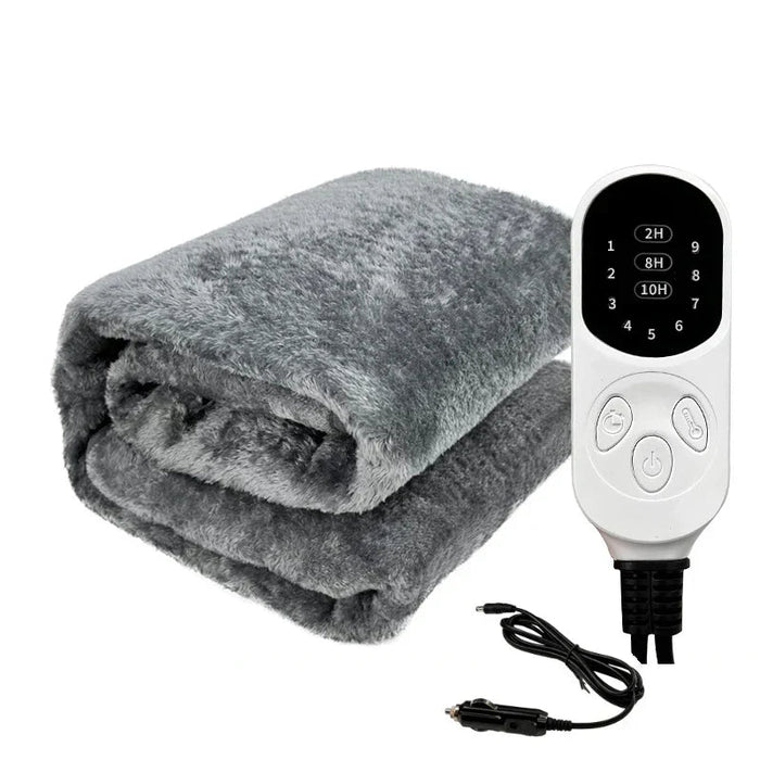 Heat Grove™ 12V Electric Travel Blanket with 9 Heat Levels