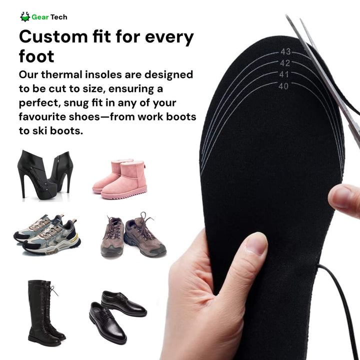Rechargeable Heated Insoles UK – Best Thermal Shoe Inserts for Boots, Work Boots &amp; Everyday Winter Comfort