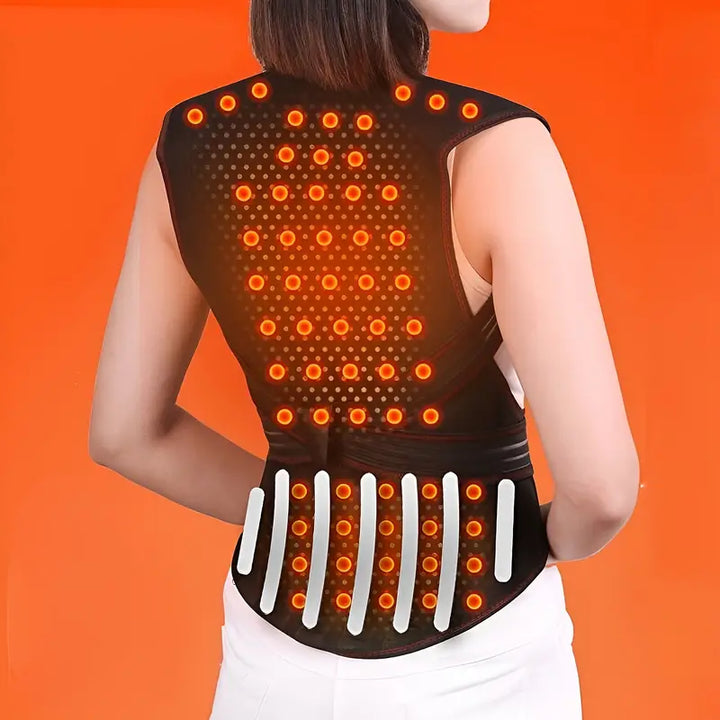 Infrared Heated Back Support Band With 5 Support Plates