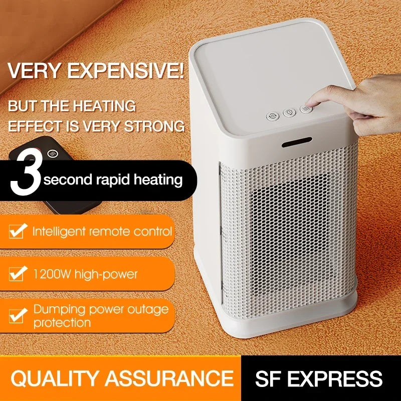 Heat Grove™ PTC Ceramic Heater with Built-In Night Light