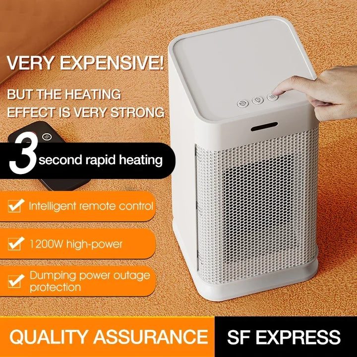 Heat Grove™ PTC Ceramic Heater with Built-In Night Light