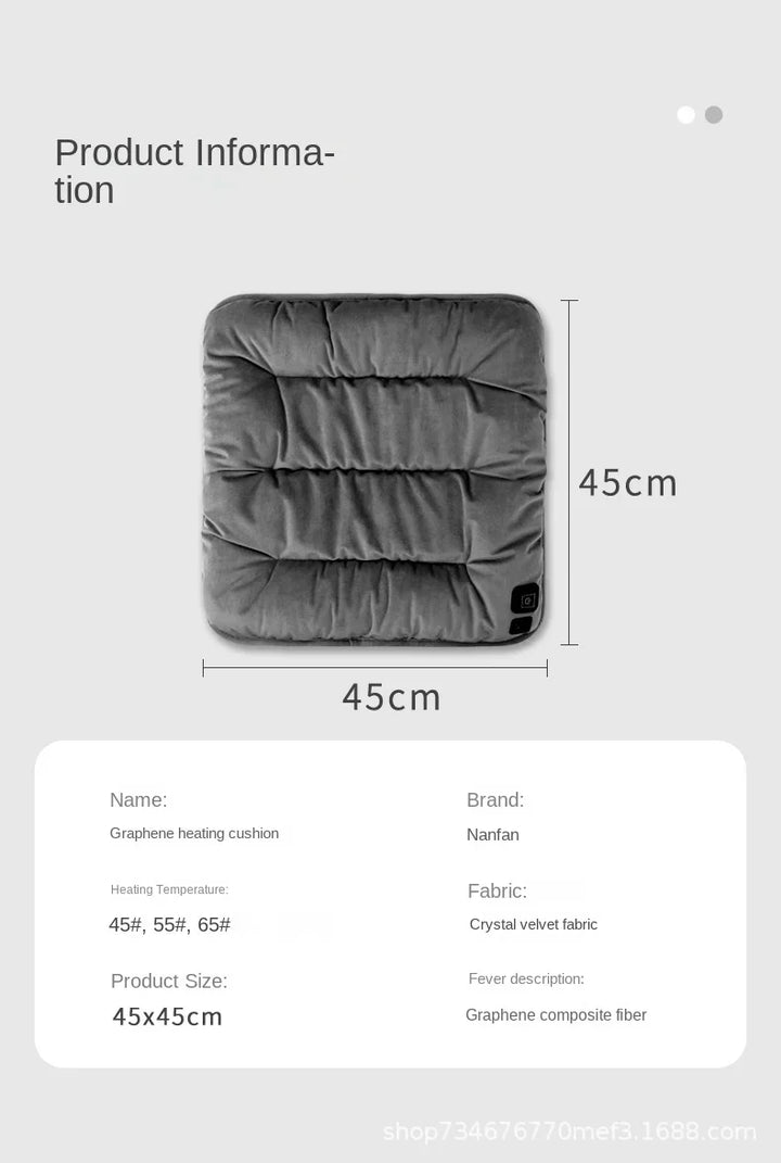 Heat Grove™ Graphene Heated Seat Cushion, 3 Temperature Levels