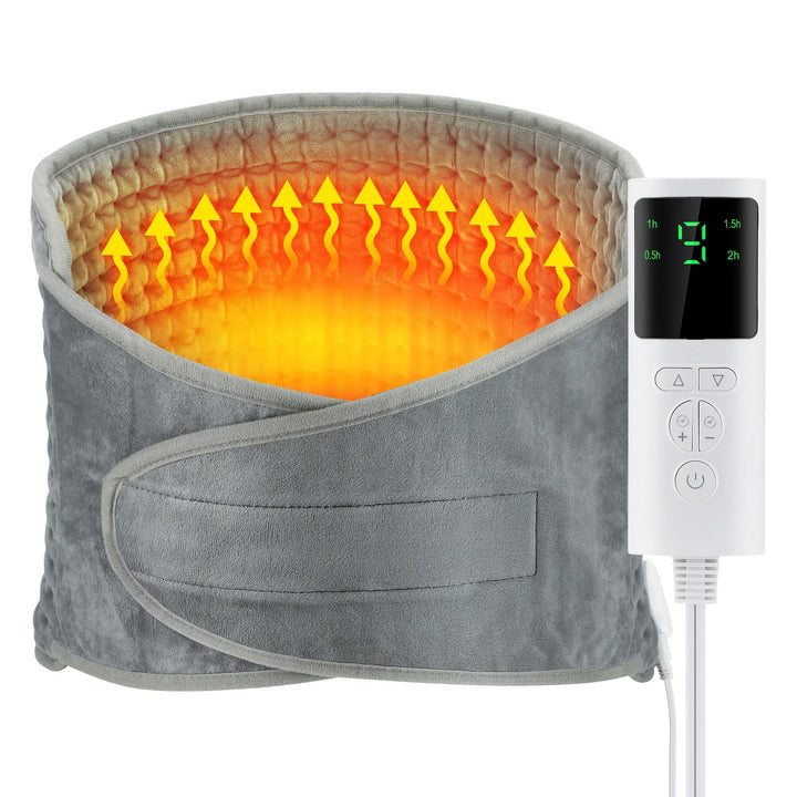 ThermaEase Electric Heating Pad | Multifunctional Heating Belt for Back &amp; Waist | 9 Temperature Levels &amp; 4 Timer Options