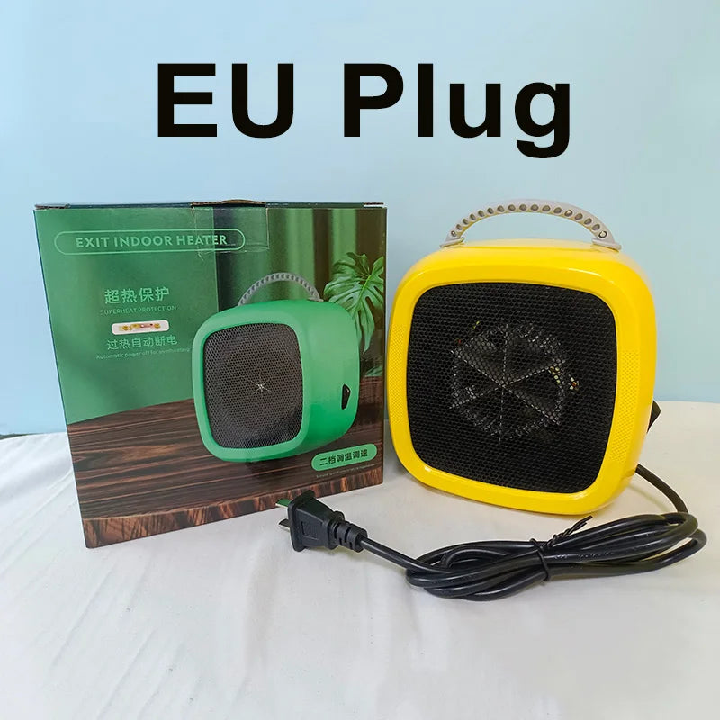 Heat Grove™ Quiet Mini Ceramic Desk Heater with Carry Handle