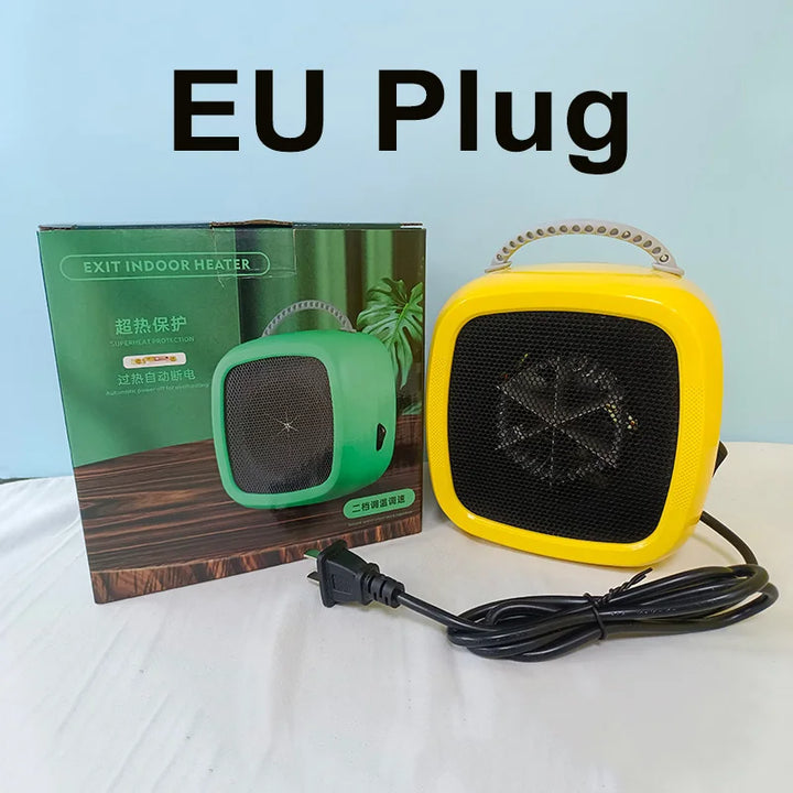 Heat Grove™ Quiet Mini Ceramic Desk Heater with Carry Handle