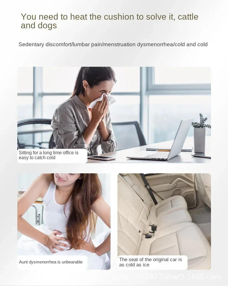 Heat Grove™ Graphene Heated Seat Cushion, 3 Temperature Levels