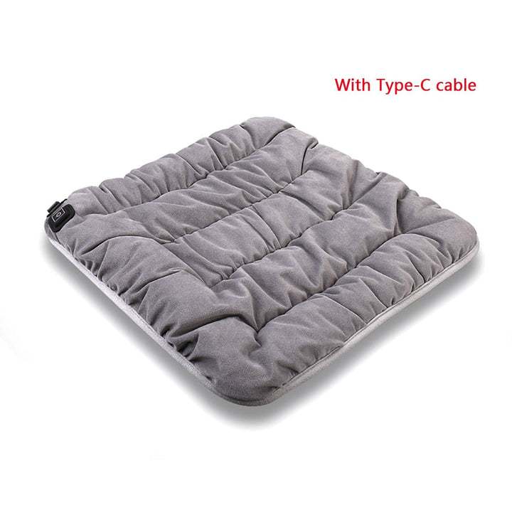 Heat Grove™ USB-C Heated Seat Cushion with 3 Heat Settings