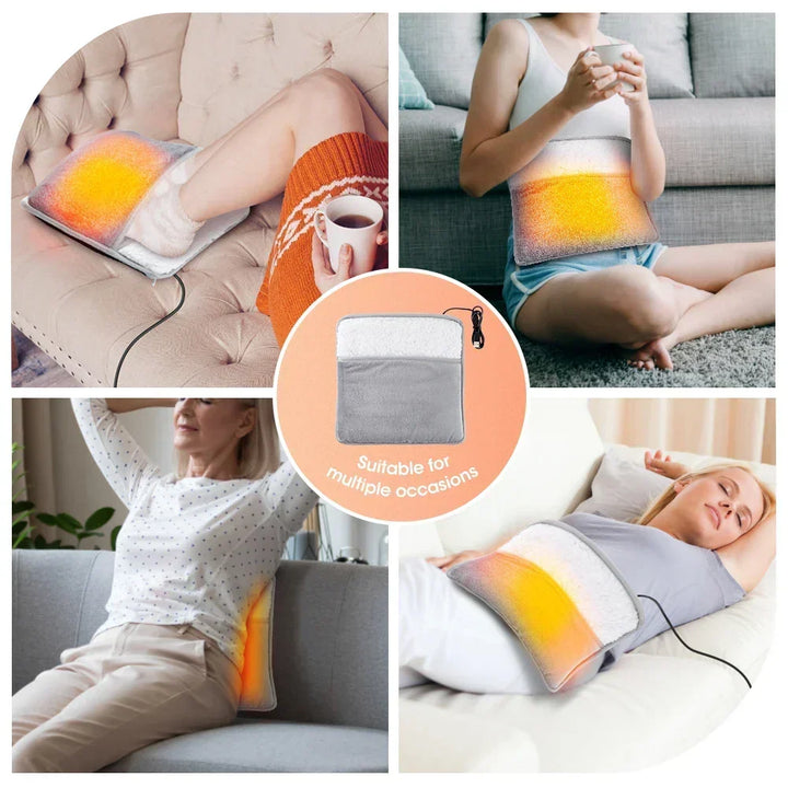 USB Heated Foot Mat with Soft Flannel and Gentle 104°F Warmth – Heat Grove