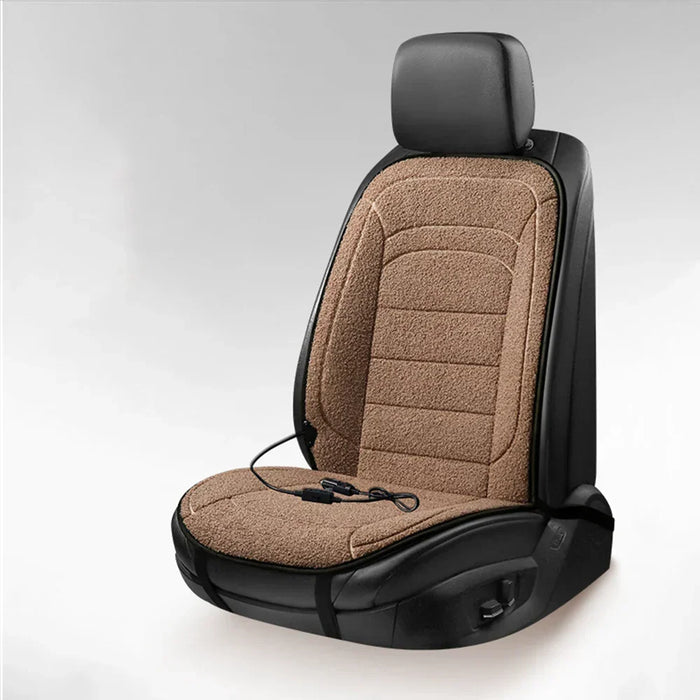 Heat Grove™ Plush Heated Car Seat Pad with 2 Heat Settings