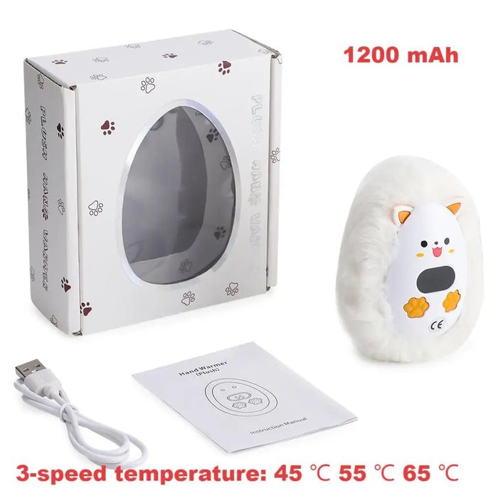 Heat Grove™ Rechargeable Fox Hand Warmer with Digital Display