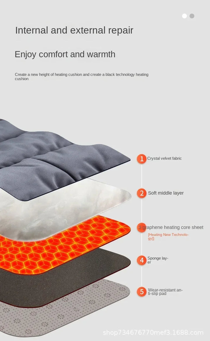 Heat Grove™ Graphene Heated Seat Cushion, 3 Temperature Levels