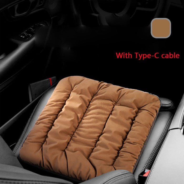 Heat Grove™ USB-C Heated Seat Cushion with 3 Heat Settings