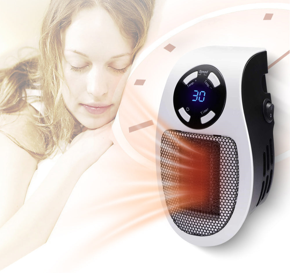 Heat Grove™ Elegant Metal Space Heater with Compact Quiet Design