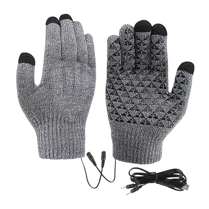 Heated Gloves FROSTIQ | USB Charging | Touchscreen &amp; Non-Slip | Winter Thermal Gloves for Outdoor &amp; Cycling