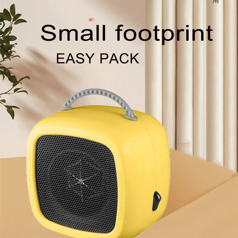 Heat Grove™ Quiet Mini Ceramic Desk Heater with Carry Handle