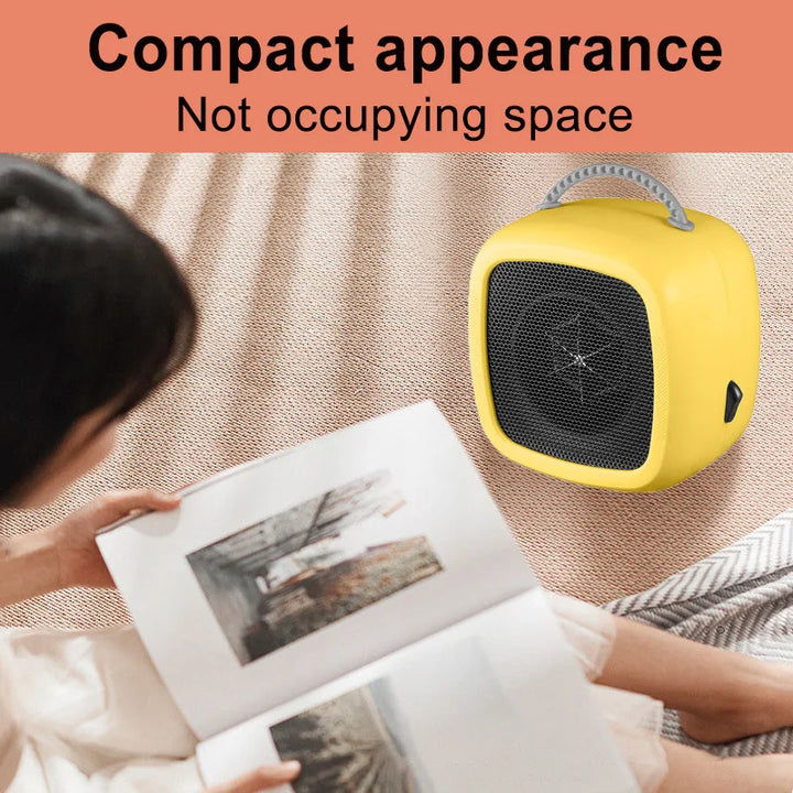 Heat Grove™ Quiet Mini Ceramic Desk Heater with Carry Handle