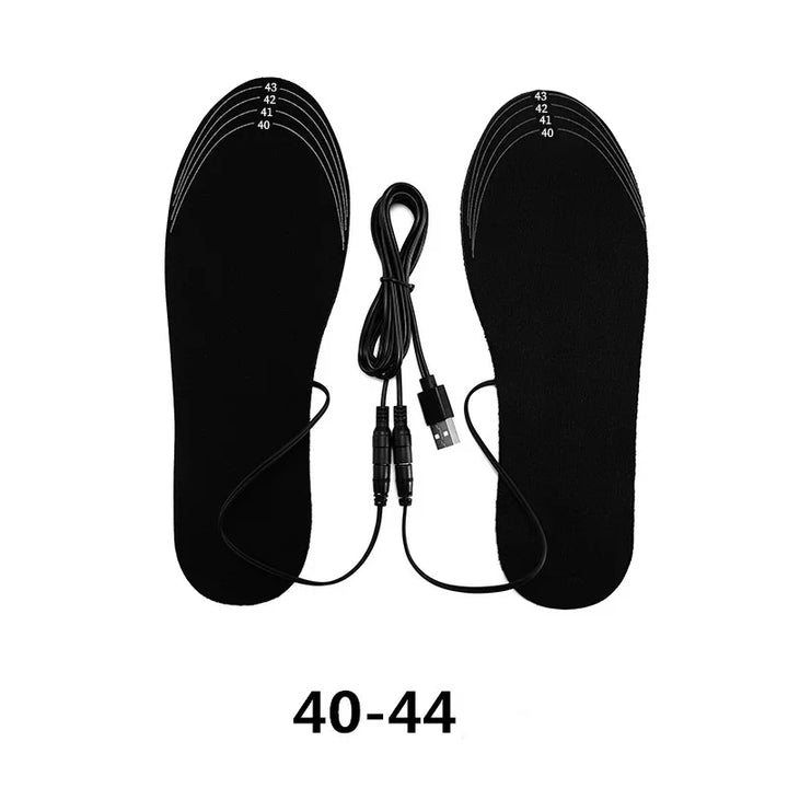 ThermaStep USB Heated Insoles | Customizable Size 35–46 | Rechargeable &amp; Washable | Carbon Fiber Heating Technology | Foot Warmer for Winter &amp; Outdoor