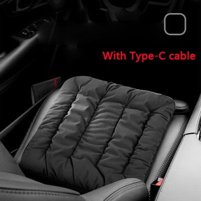 Heat Grove™ USB-C Heated Seat Cushion with 3 Heat Settings
