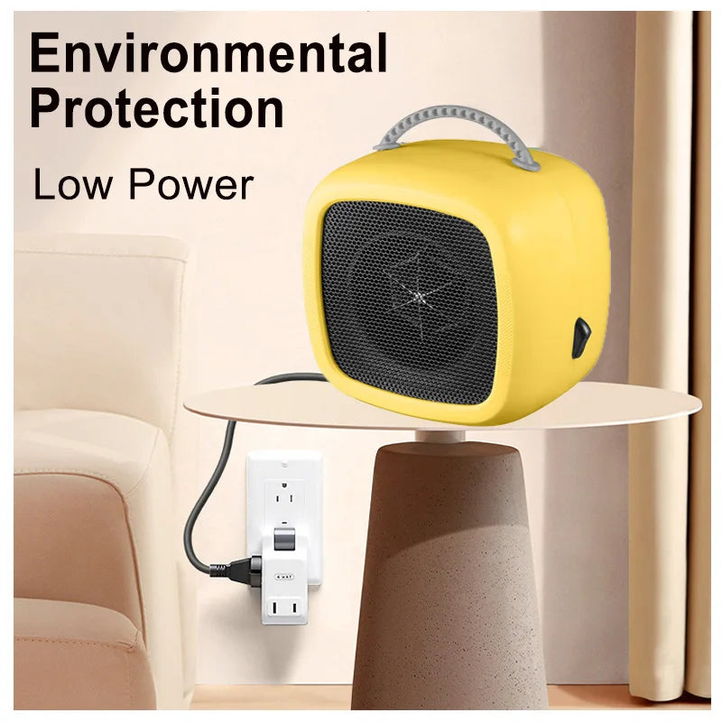 Heat Grove™ Quiet Mini Ceramic Desk Heater with Carry Handle