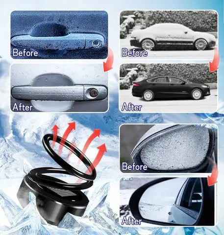 Screen De-Icer | Solar-Powered Heating Aid for Cars | Reduces Fogging and Moisture | Frostiq