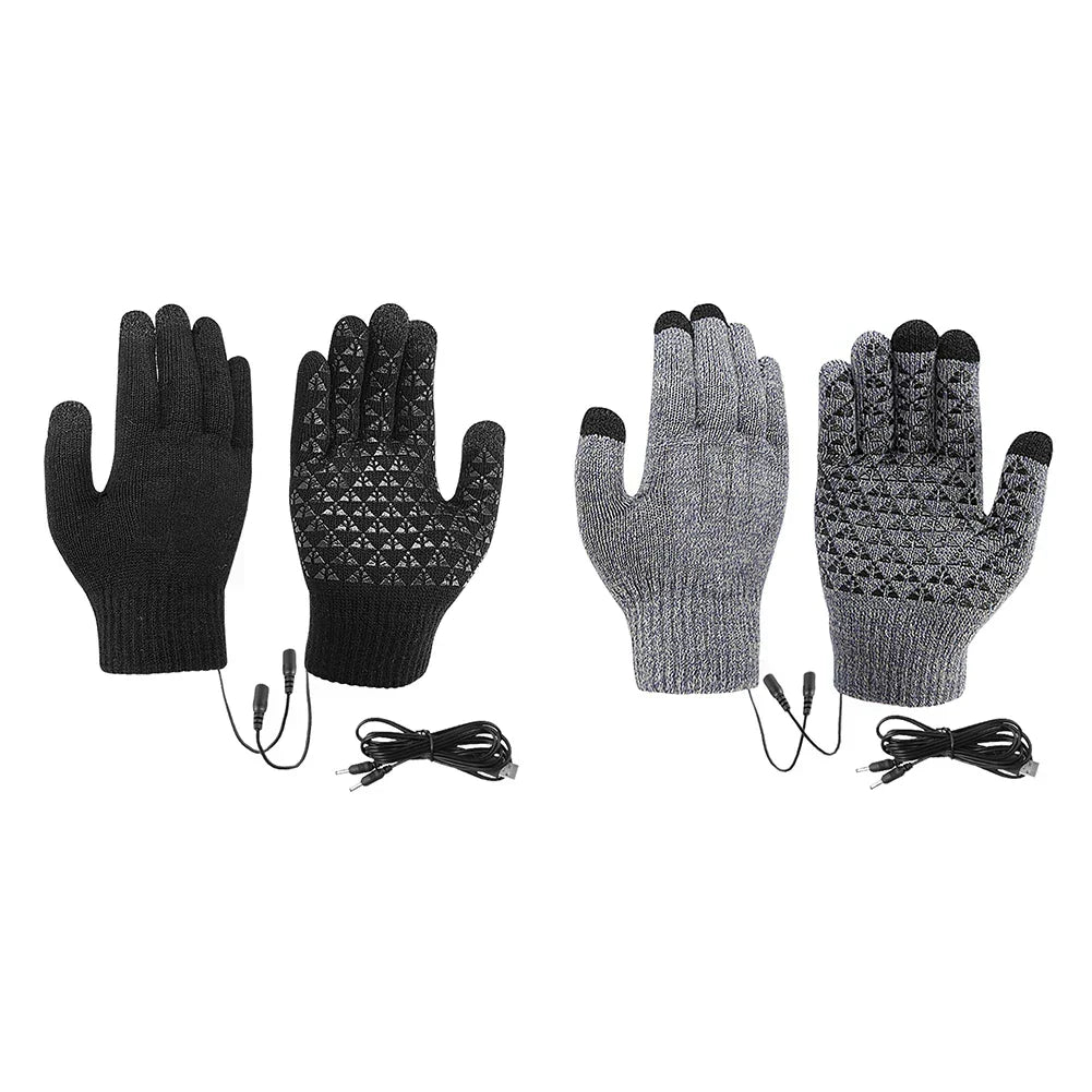 Heated Gloves FROSTIQ | USB Charging | Touchscreen &amp; Non-Slip | Winter Thermal Gloves for Outdoor &amp; Cycling
