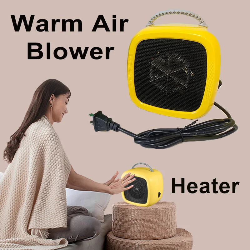 Heat Grove™ Quiet Mini Ceramic Desk Heater with Carry Handle