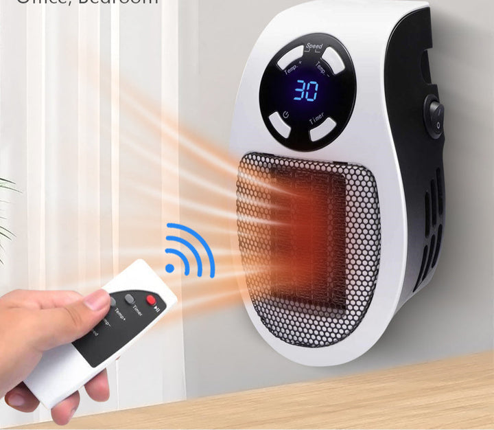 Heat Grove™ Elegant Metal Space Heater with Compact Quiet Design