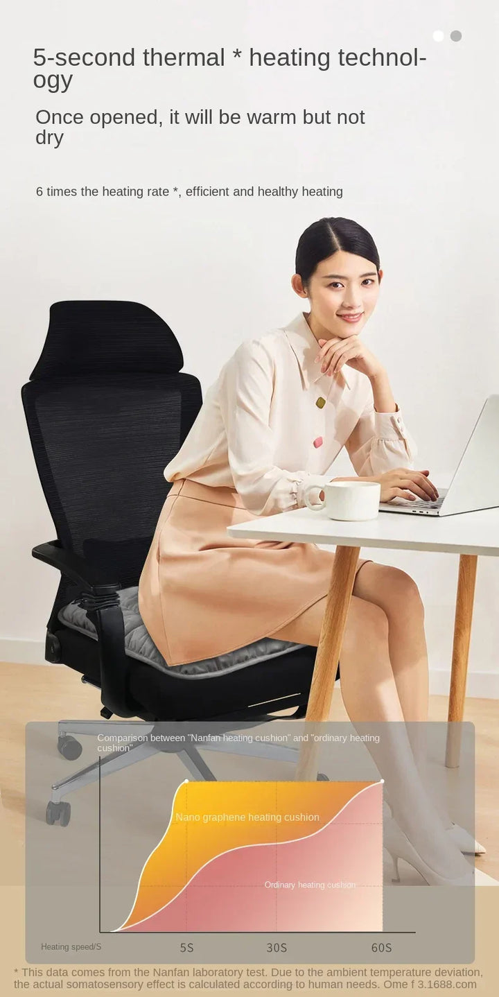 Heat Grove™ Graphene Heated Seat Cushion, 3 Temperature Levels