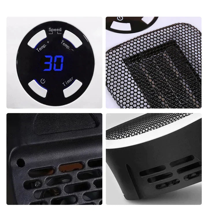 1500W Space Heater with Thermostat and 24-Hour Timer – Heat Grove