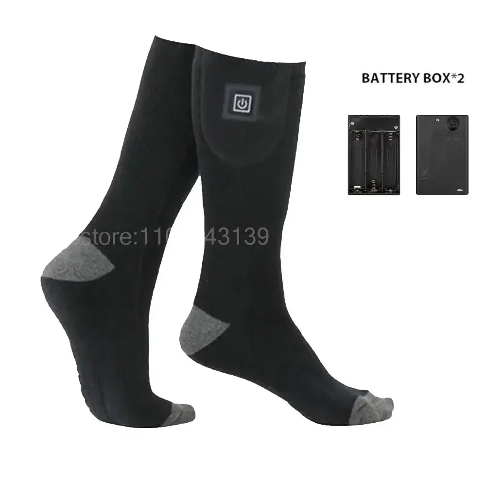 HeatWear Rechargeable Socks with Battery Box | Electric Heating Socks for Women &amp; Men | Warm Socks for Skiing, Hiking &amp; Outdoor